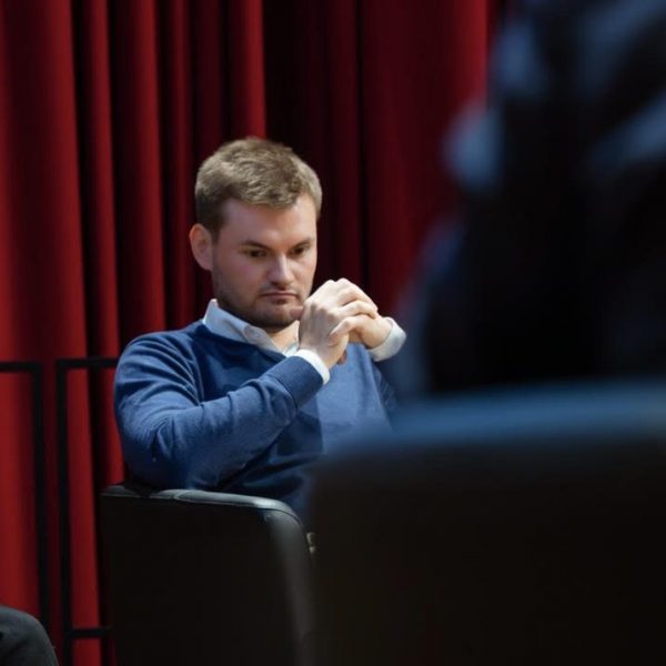 Vincent Schwarz in der Diskussion zur Finanzierung von Kultur (Foto: Marek Kruszewski)