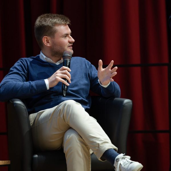 Vincent Schwarz in der Diskussion zur Finanzierung von Kultur (Foto: Marek Kruszewski)