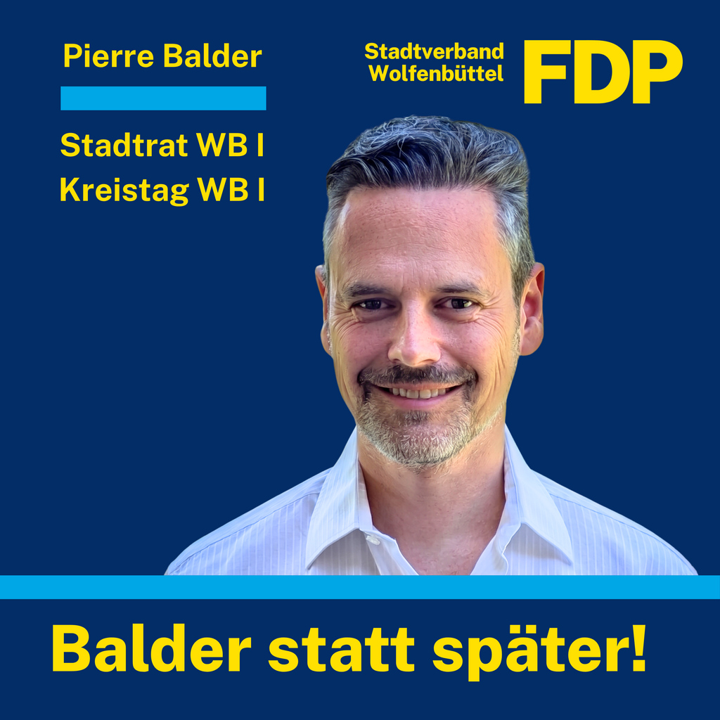 Balder statt später!